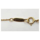 Beautiful Tiffany & Co Elsa Peretti "Open Heart" Necklace in 18k Gold - 16" Chain