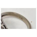 Stunning Pearl and Diamond Ring in 14k White Gold - Size 5.0