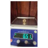 Very Funky Antique 14k and Sapphire Ring - Size 5 - 6.51g