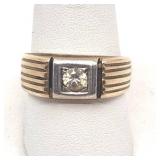 Antique 22k & Diamond Ring - Size 9.75 - 8.14g