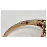 Vintage 10K and Emerald Ring - Size 6.75 - 1.90g