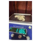 Pretty 14K, Freshwater Pearl and Onyx Necklace - 17" - 11.85g