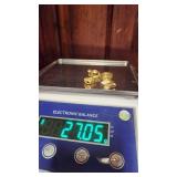 Retired Jewelry Makers Lot #4 - 4 Gold Ring Blanks - 1 Stamped 14K - 27.05g