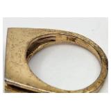 Retired Jewelry Makers Lot #5 - 5 Gold Ring Blanks - 1 Stamped 14K - 34.46g