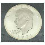 1971 Eisenhower United States Proof Dollar - PR-65 - In Original Sealed U.S. Mint Case