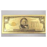 24K $50 Gold Certificate - 5.25 grams