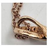 Stunning Le Vian 14k Rose Gold and Amethyst Necklace - 18" Chain - 6.00 grams