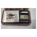 Stunning Le Vian 14k Rose Gold and Amethyst Necklace - 18" Chain - 6.00 grams