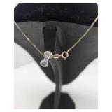 Sterling Silver Mexican Tear Drop Pendant Necklace