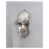 Sterling Silver & Turquoise Alvin Yellowhorse Navajo Ring- Size 6.5