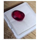 Beautiful 9.22 Carat Oval Ruby w/ COA