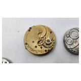 6 Antique/Vintage Pocket Watch Movements