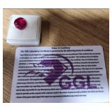 Beautiful 9.22 Carat Oval Ruby w/ COA