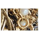 Small Jewelry Box w/ Gold & Silver Fine Jewelry - 12k, 14k, 925, etc. - 266.10 grams