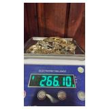 Small Jewelry Box w/ Gold & Silver Fine Jewelry - 12k, 14k, 925, etc. - 266.10 grams
