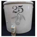 RARE ANTIQUE 25GAL. REDWING UNION CROCK