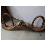 ANTIQUE DOUBLE OX YOKE