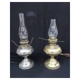 ANTIQUE BRASS / NICKLE  RAYO LAMPS