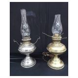 ANTIQUE BRASS / NICKLE  RAYO LAMPS