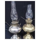 ANTIQUE BRASS / NICKLE  RAYO LAMPS