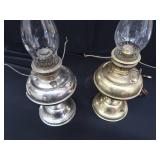 ANTIQUE BRASS / NICKLE  RAYO LAMPS