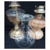 ANTIQUE OIL LAMPS