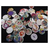 VINTAGE METAL PEANUTS LUNCHBOX / POGS