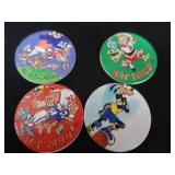 VINTAGE METAL PEANUTS LUNCHBOX / POGS