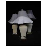3 BEAUTIFUL CERAMIC LAMPS