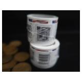 2 UNOPENED ROLLS OF "FOREVER" STAMPS / WHEAT PENNIES