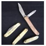 4 VINTAGE KNIVES
