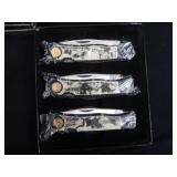 3 SETS OF RIDGE RUNNER KNIVES