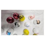 Set of 18 Hamms Beer Marbles w/Stands, all different