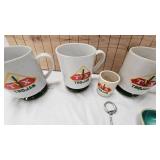 Trojan Seed Lot Cups, Tooth Pick Holder, Ashtray, and Key Chain
