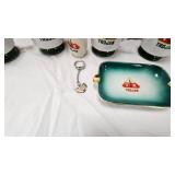 Trojan Seed Lot Cups, Tooth Pick Holder, Ashtray, and Key Chain