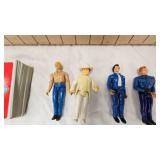 Dukes of Hazzard Action Figures-Bo, Luke, Roscoe, Boss Hog and Deck of Cards