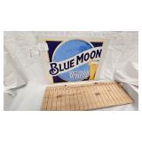 16x12 Blue Moon Metal Sign