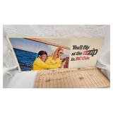 28x11 Vintage RC Cola Cardboard Sign