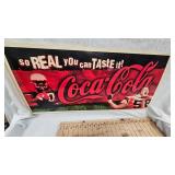 30x14 Cardboard Coca Cola Sign