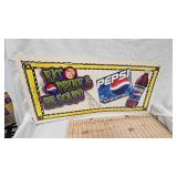 30x14 Cardboard Pepsi Sign