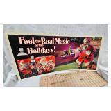 30x14 Cardboard Coca Cola Sign