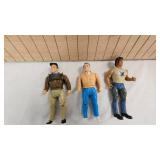 Rambo and 2 A-Team Action Figures