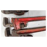 Lot of Three Pipe Wrenches