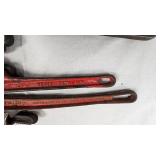 Lot of Three Pipe Wrenches