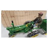 John Deere A w/Driver and Wagon 1/16th Scale