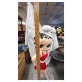 36" Tall Betty Boop Diner Statue-Indoor/Outdoor-Aluminum