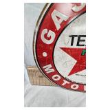 23" Round Metal Texaco Sign