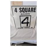 20x20 Metal 4 Square Builders Sign