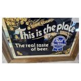 21x15 Pabst Blue Ribbon Mirrored Sign