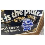 21x15 Pabst Blue Ribbon Mirrored Sign